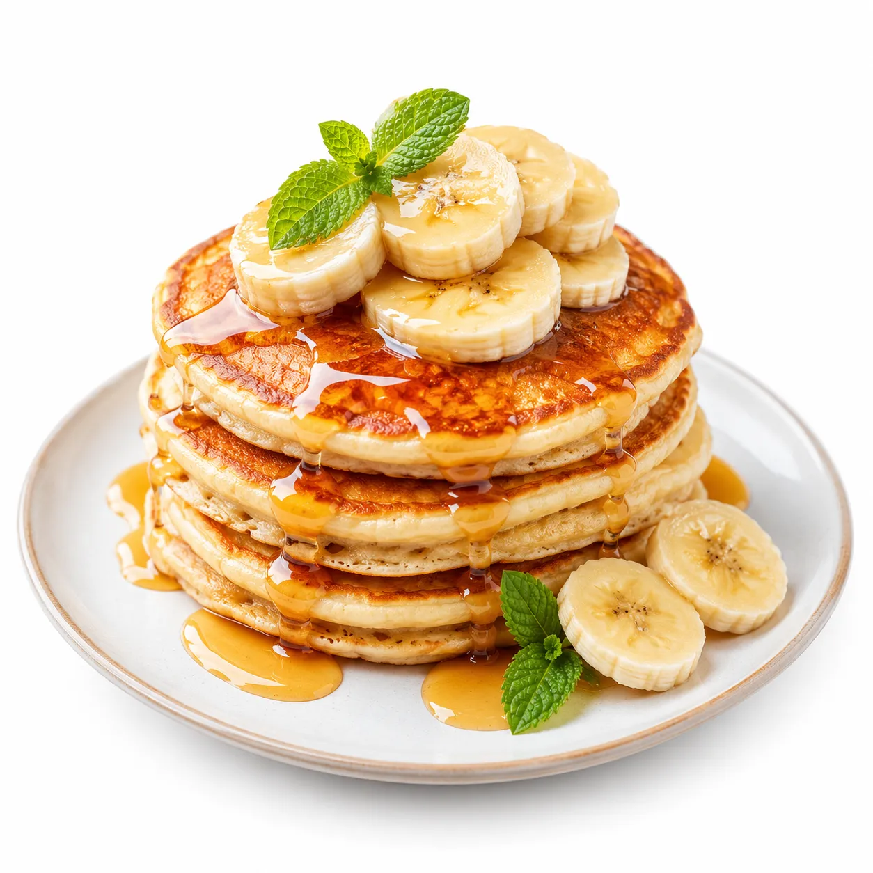 Banana Honey Pancake dish at Noonplate restaurant