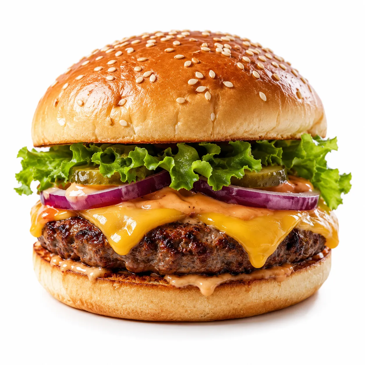 Cheese Beef Burger dish at Noonplate restaurant
